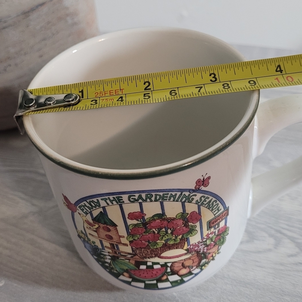 International Tableworks Heartland Stoneware Vintage Garden Mug Set Of 3 - Picture 7 of 7